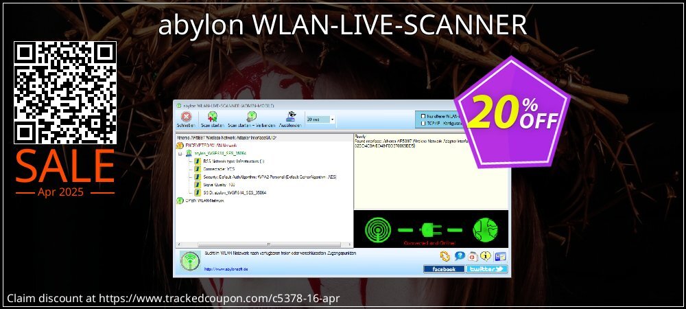 abylon WLAN-LIVE-SCANNER coupon on World Party Day offering sales