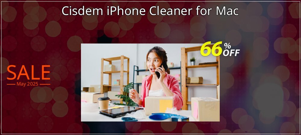 Cisdem iPhone Cleaner for Mac coupon on World Party Day offering discount