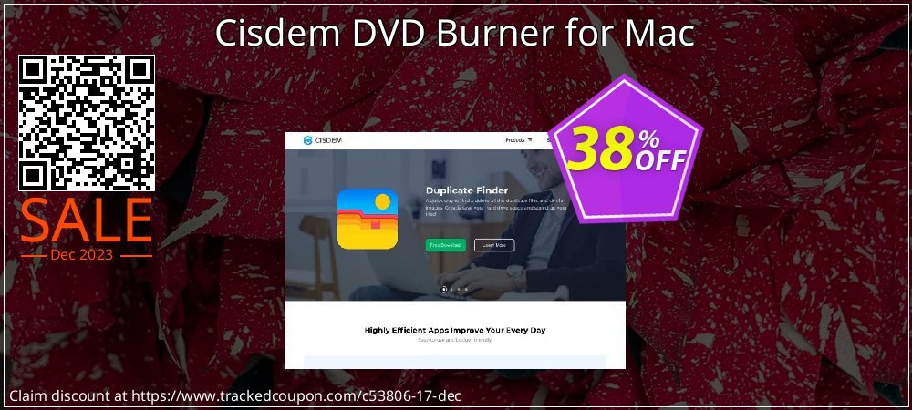 Cisdem DVD Burner for Mac coupon on April Fools' Day offering sales