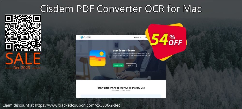 Cisdem PDF Converter OCR for Mac coupon on American Chess Day offering discount