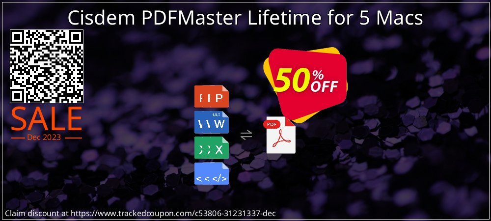 Cisdem PDFMaster Lifetime for 5 Macs coupon on April Fools Day deals