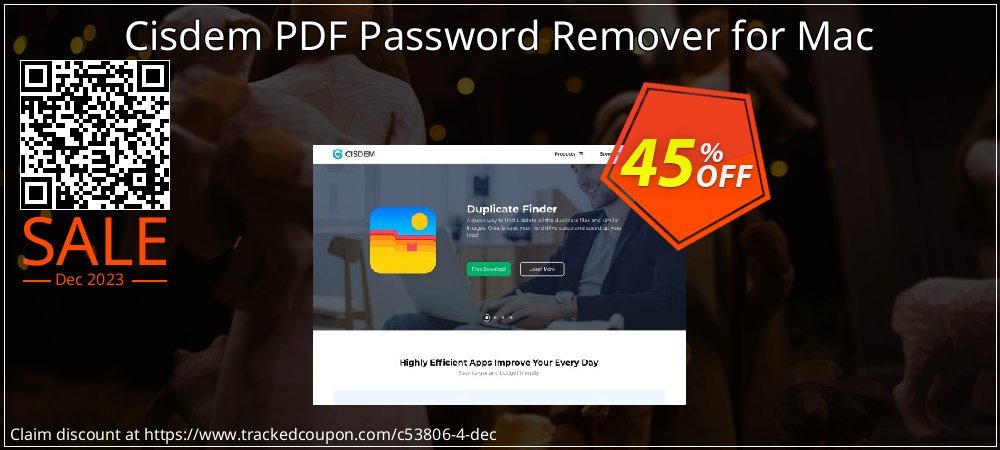 Cisdem PDF Password Remover for Mac coupon on April Fools' Day sales