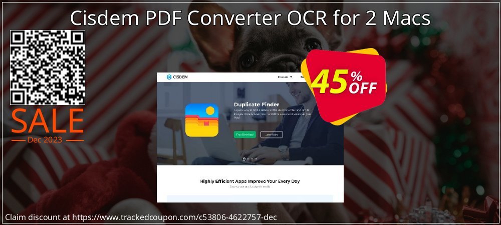 Cisdem PDF Converter OCR for 2 Macs coupon on April Fools' Day discount