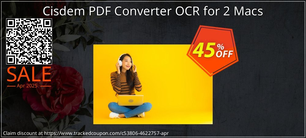 Cisdem PDF Converter OCR for 2 Macs coupon on April Fools' Day discount