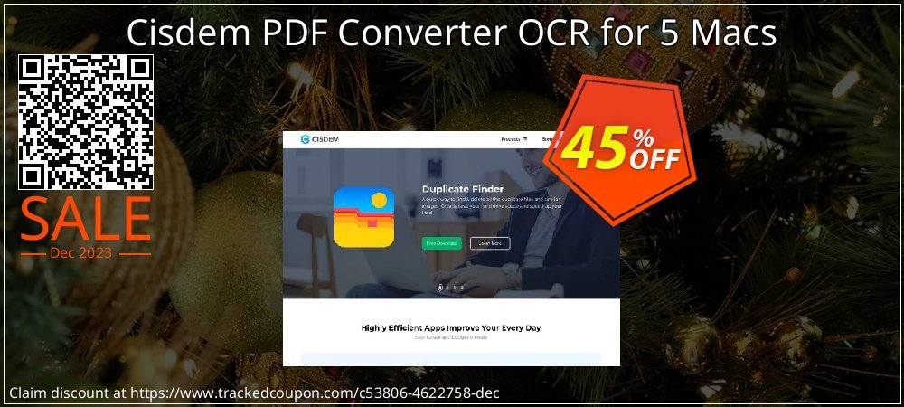 Cisdem PDF Converter OCR for 5 Macs coupon on Easter Day offering discount
