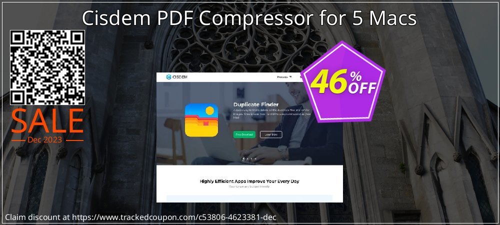 Cisdem PDF Compressor for 5 Macs coupon on World Party Day super sale