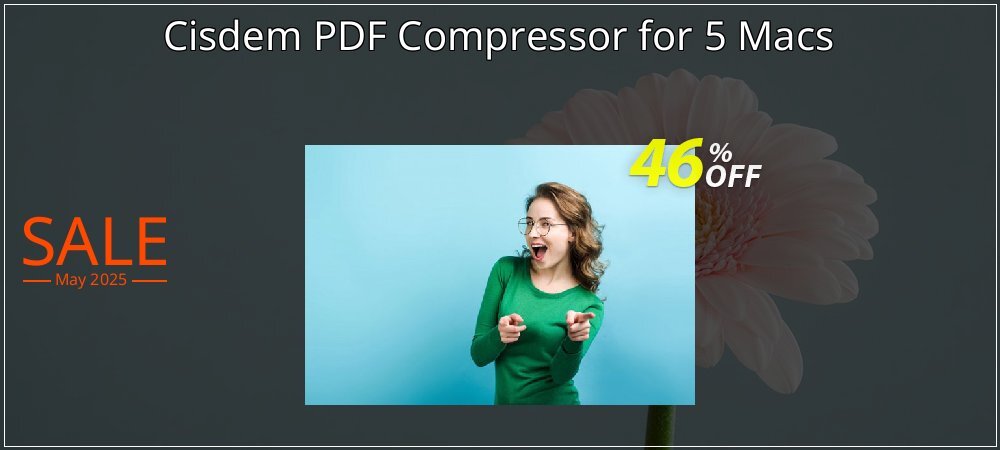 Cisdem PDF Compressor for 5 Macs coupon on World Party Day super sale