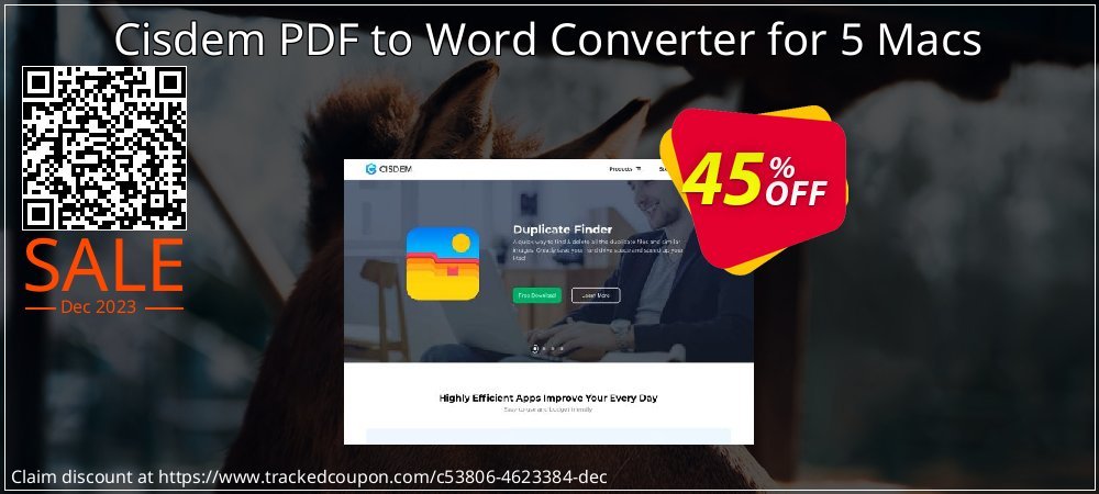 Cisdem PDF to Word Converter for 5 Macs coupon on Tell a Lie Day sales