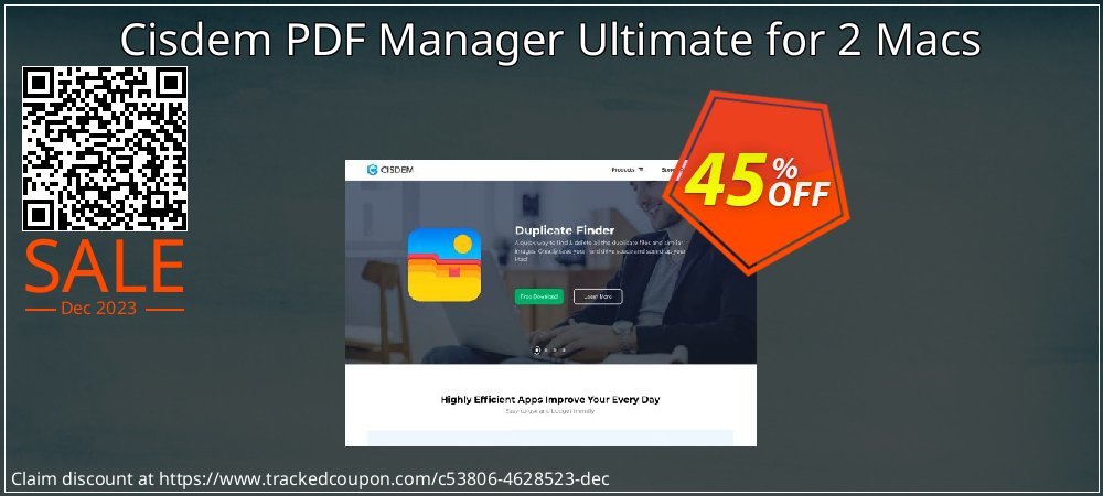 Cisdem PDF Manager Ultimate for 2 Macs coupon on Easter Day sales