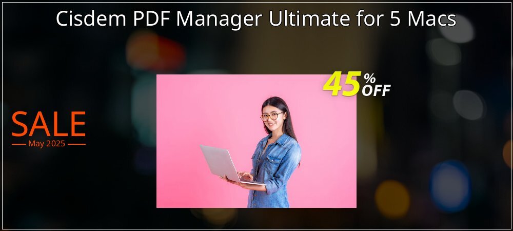 Cisdem PDF Manager Ultimate for 5 Macs coupon on National Smile Day offer
