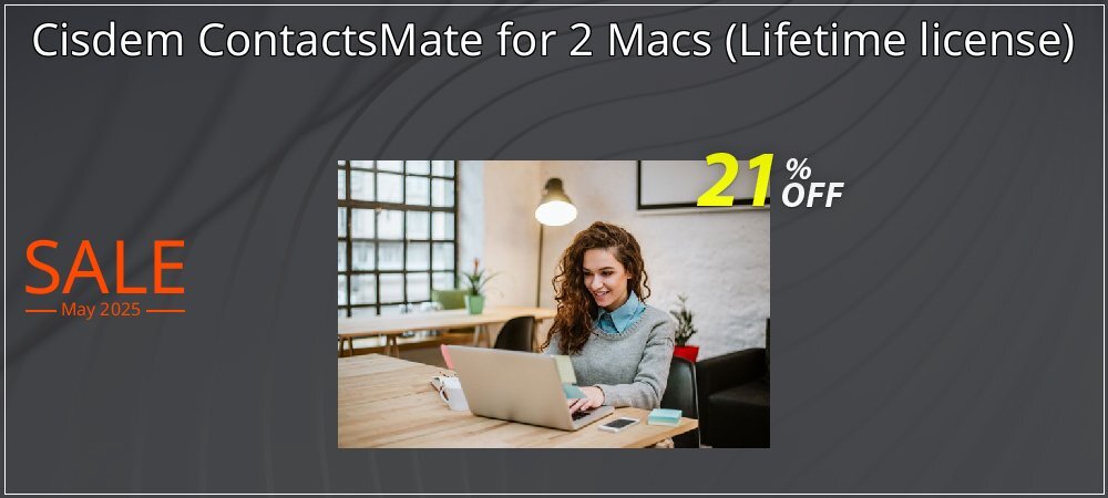 Cisdem ContactsMate for 2 Macs - Lifetime license  coupon on National Walking Day offer