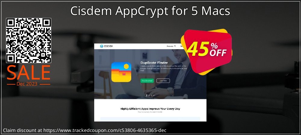Cisdem AppCrypt for 5 Macs coupon on National Walking Day offer