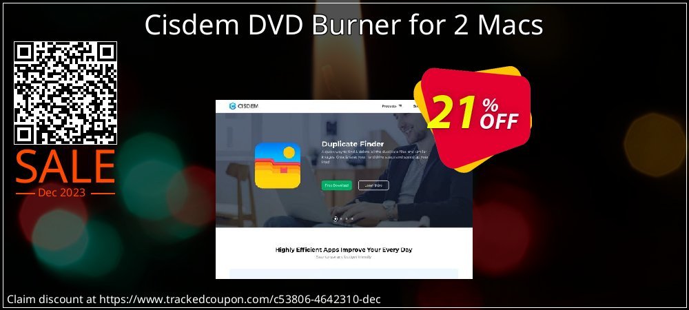 Cisdem DVD Burner for 2 Macs coupon on National Walking Day promotions