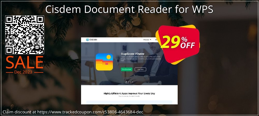 Cisdem Document Reader for WPS coupon on April Fools' Day offering discount