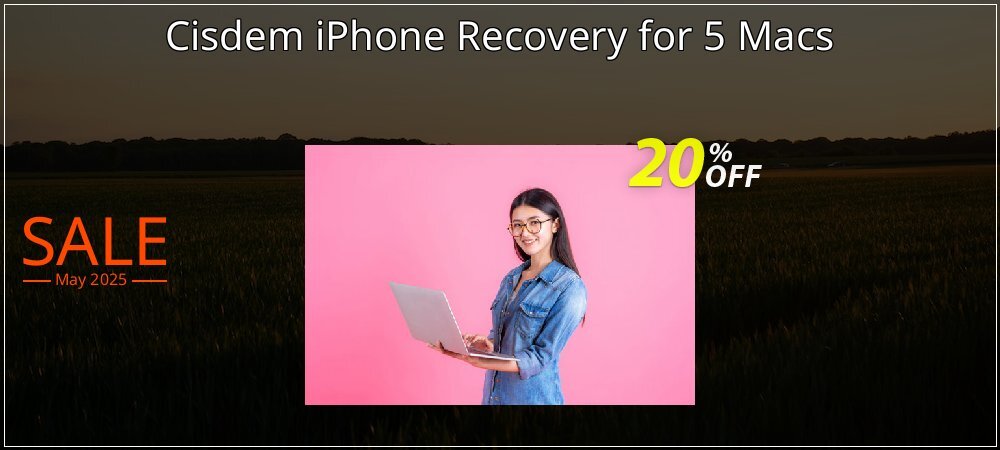 Cisdem iPhone Recovery for 5 Macs coupon on National Walking Day discount