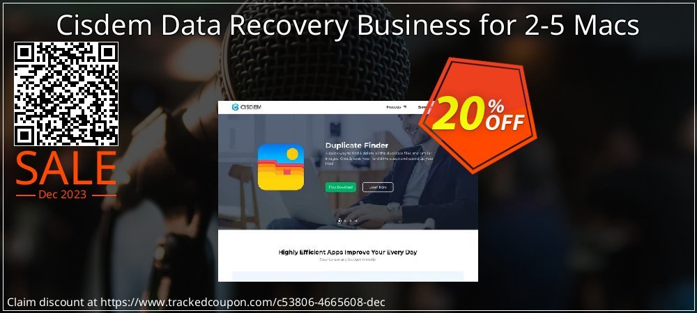 Cisdem Data Recovery Business for 2-5 Macs coupon on Easter Day offering sales