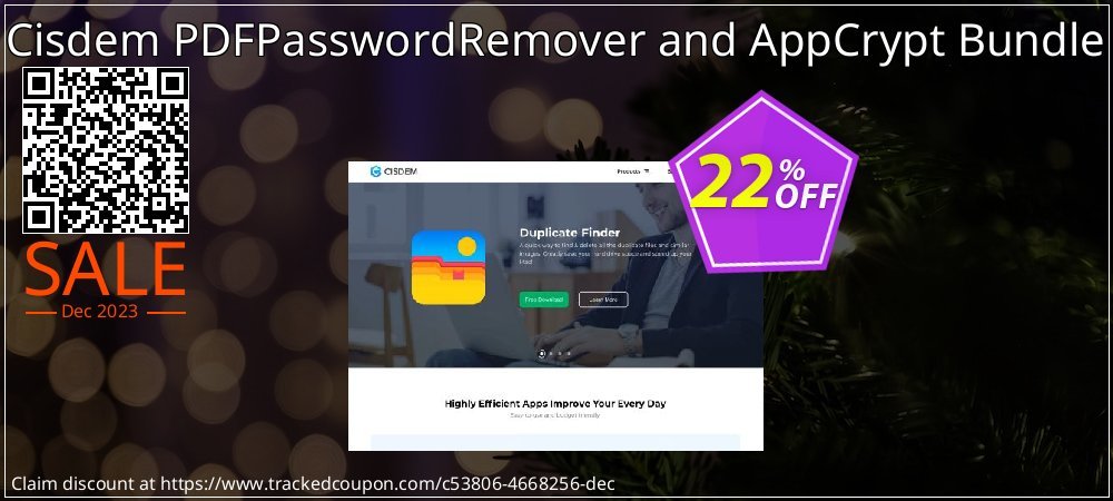 Cisdem PDFPasswordRemover and AppCrypt Bundle coupon on World Party Day discounts