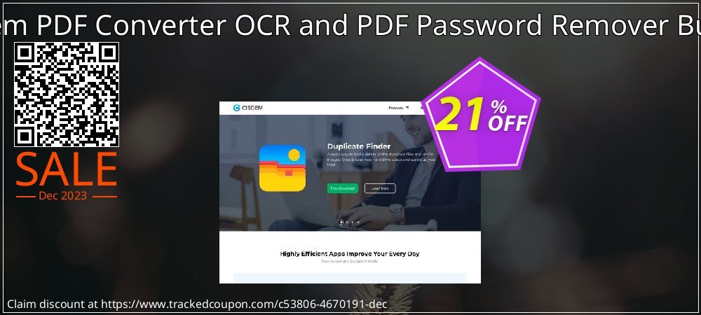 Cisdem PDF Converter OCR and PDF Password Remover Bundle coupon on World Party Day discounts