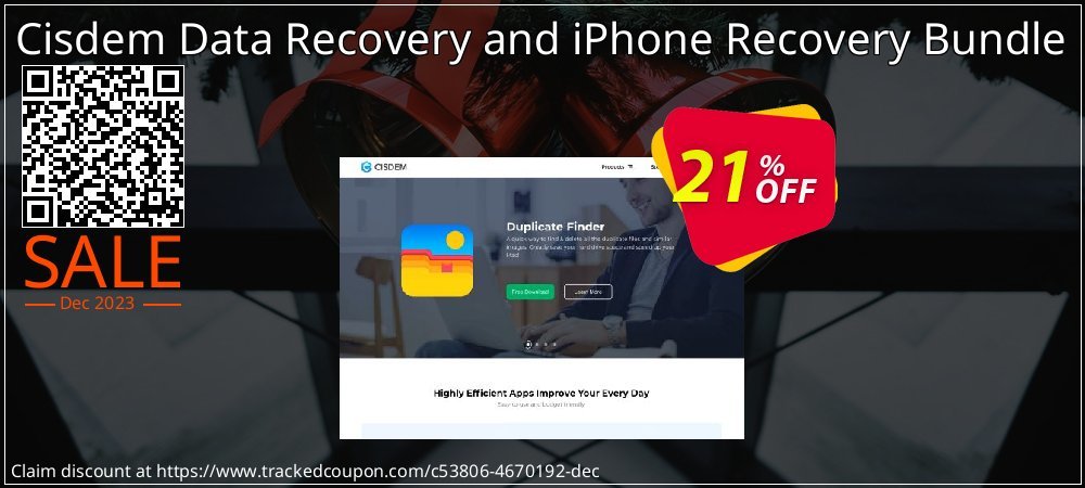 Cisdem Data Recovery and iPhone Recovery Bundle coupon on April Fools' Day promotions