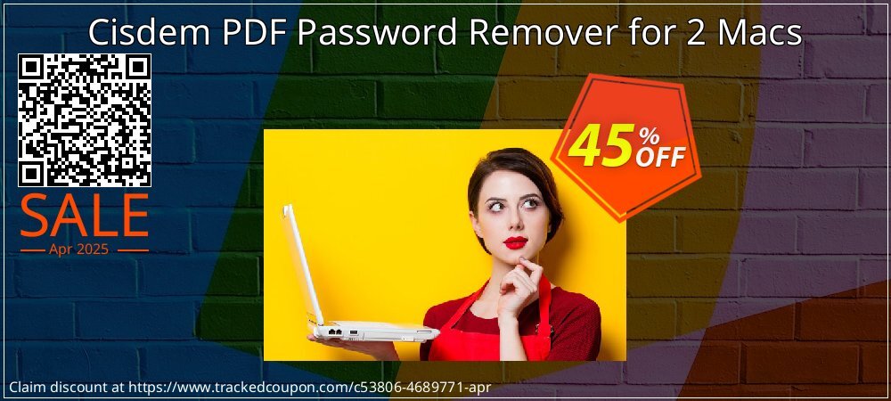 Cisdem PDF Password Remover for 2 Macs coupon on World Party Day discount