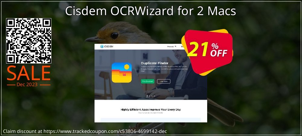 Cisdem OCRWizard for 2 Macs coupon on April Fools Day offering discount