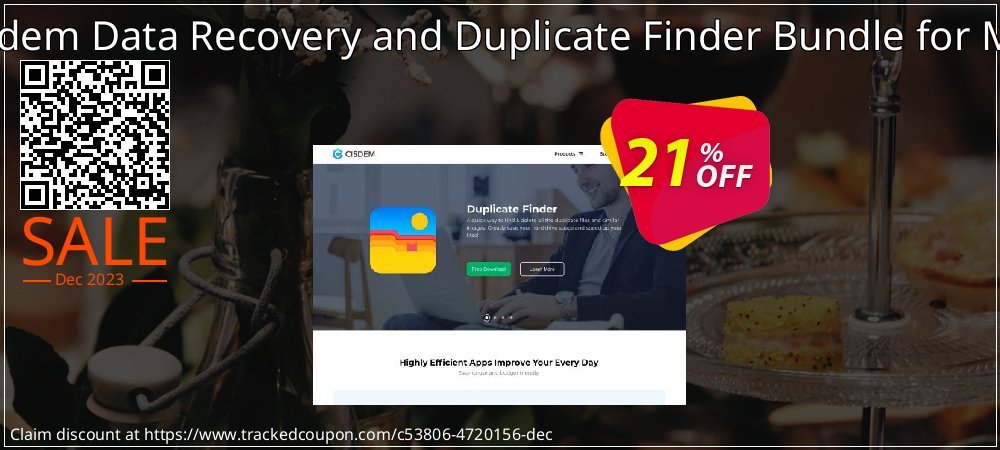 Cisdem Data Recovery and Duplicate Finder Bundle for Mac coupon on World Party Day offering discount