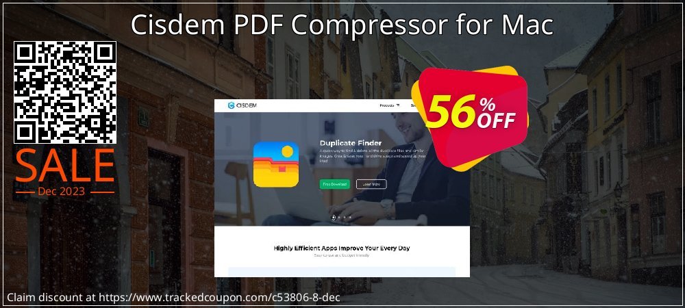 Cisdem PDF Compressor for Mac coupon on All Hallows' evening offer