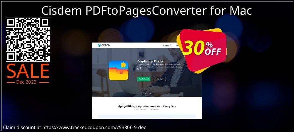 Cisdem PDFtoPagesConverter for Mac coupon on World Smile Day discount