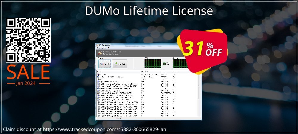 DUMo Lifetime License coupon on National Smile Day super sale