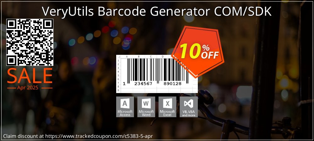 VeryUtils Barcode Generator COM/SDK coupon on National Walking Day promotions