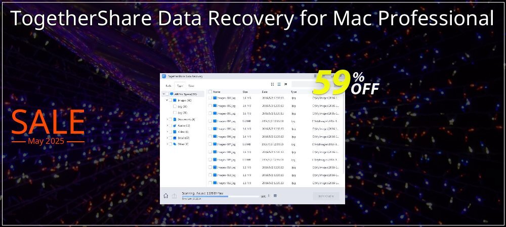 TogetherShare Data Recovery for Mac Professional coupon on Virtual Vacation Day discounts