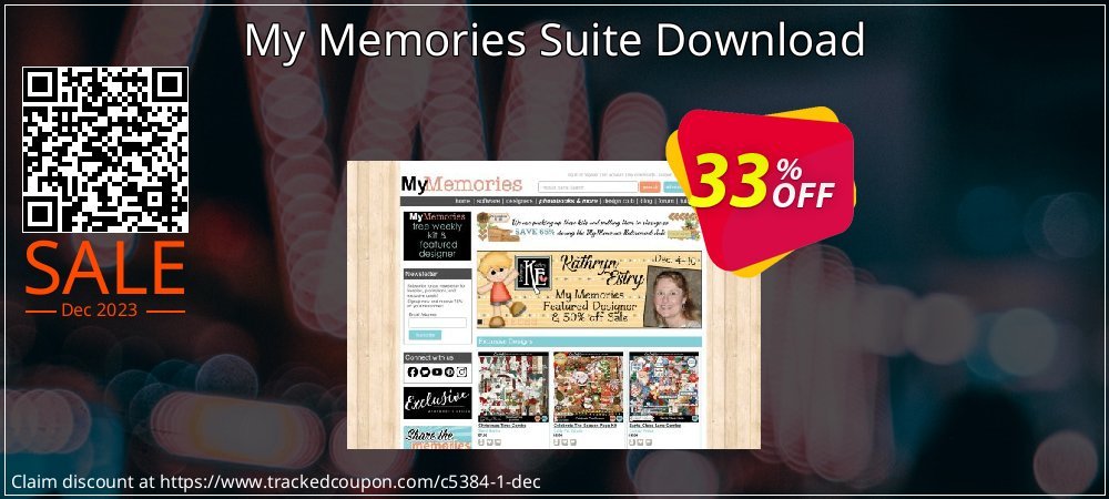 My Memories Suite Download coupon on World Party Day offering sales