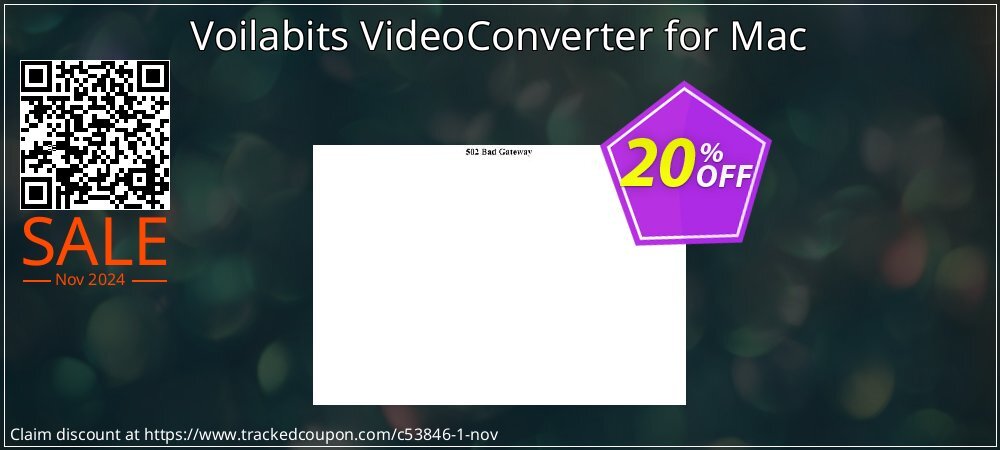 Voilabits VideoConverter for Mac coupon on World Party Day offer