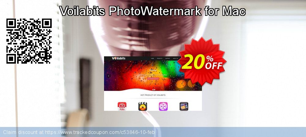 Voilabits PhotoWatermark for Mac coupon on National Walking Day offer