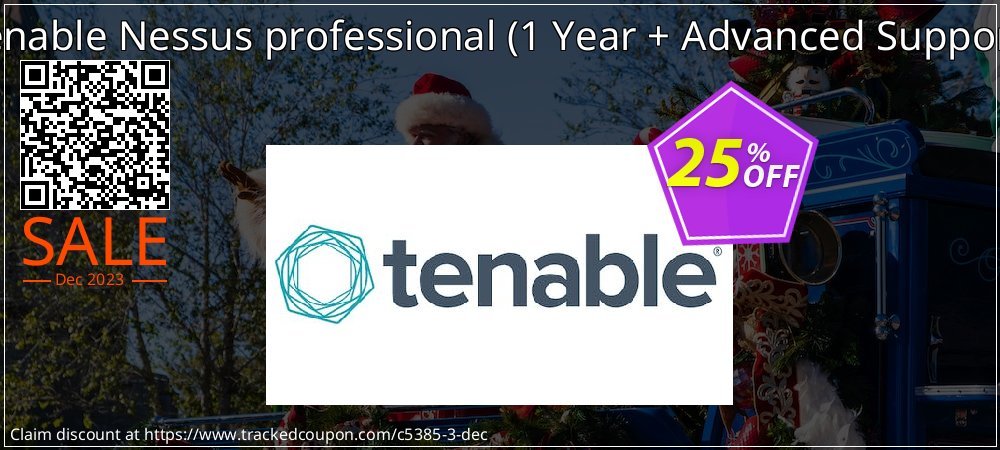 Tenable Nessus professional - 1 Year + Advanced Support  coupon on New Year's eve discounts