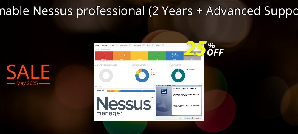 Tenable Nessus professional - 2 Years + Advanced Support  coupon on Mother Day offer