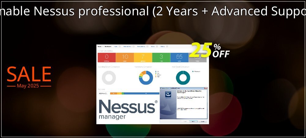 Tenable Nessus professional - 2 Years + Advanced Support  coupon on National Walking Day deals