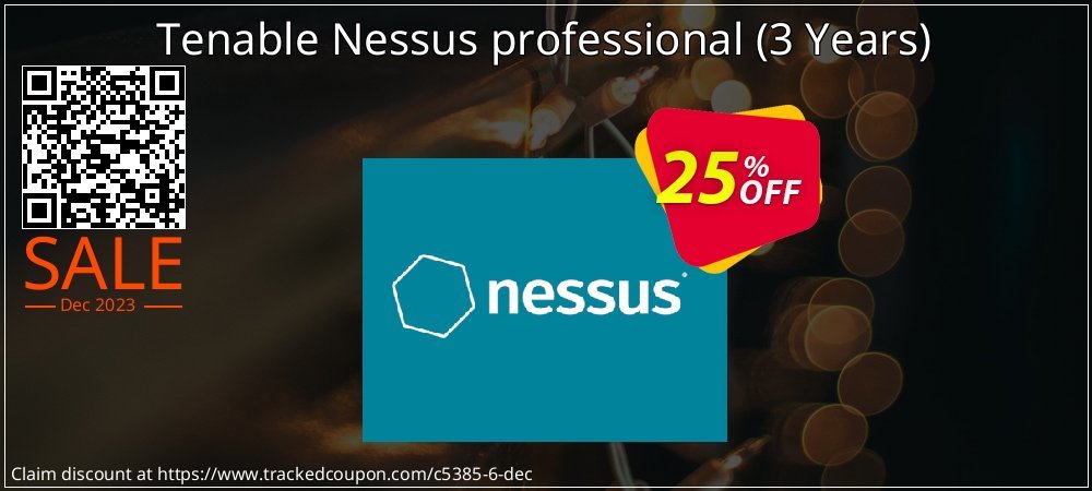 Tenable Nessus professional - 3 Years  coupon on National Cheese Day offering discount