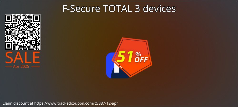 F-Secure TOTAL 3 devices coupon on Working Day offer