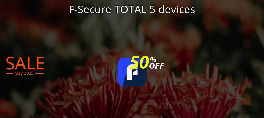 F-Secure TOTAL 5 devices coupon on Easter Day offer