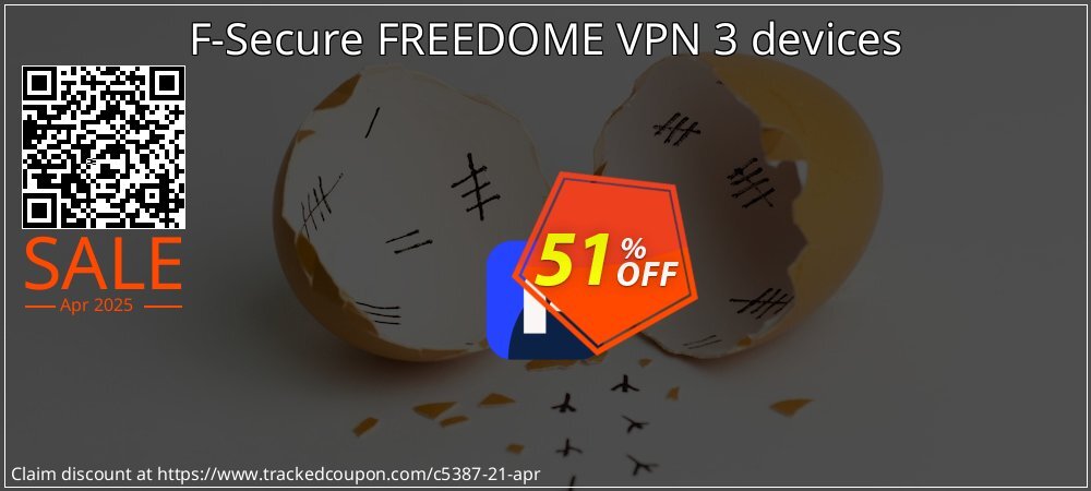 F-Secure FREEDOME VPN 3 devices coupon on National Loyalty Day offer