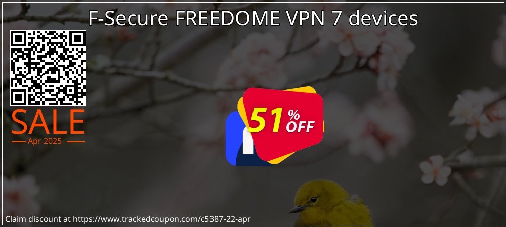 F-Secure FREEDOME VPN 7 devices coupon on Working Day discount