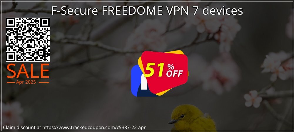 F-Secure FREEDOME VPN 7 devices coupon on April Fools' Day offer