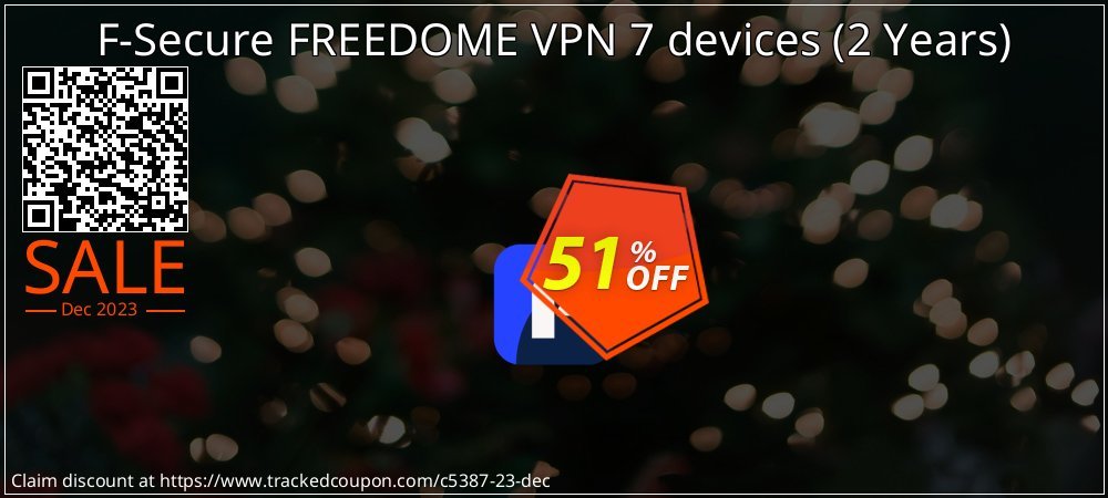 F-Secure FREEDOME VPN 7 devices - 2 Years  coupon on National Noodle Day sales
