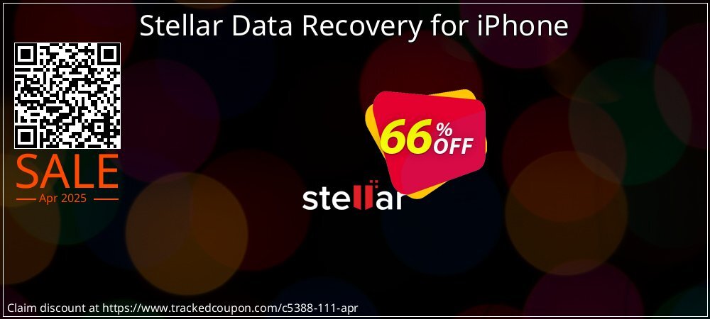 Stellar Data Recovery for iPhone coupon on World Party Day offer