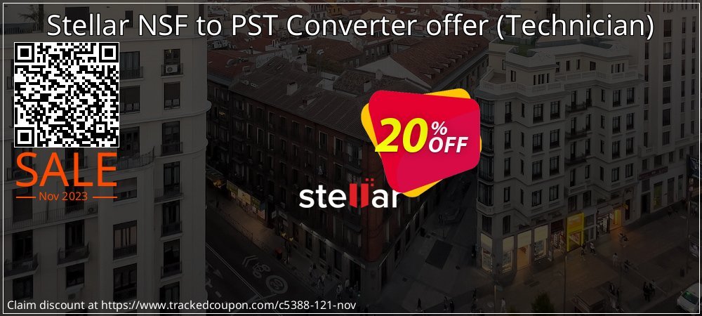 Stellar NSF to PST Converter offer - Technician  coupon on World Whisky Day offering discount