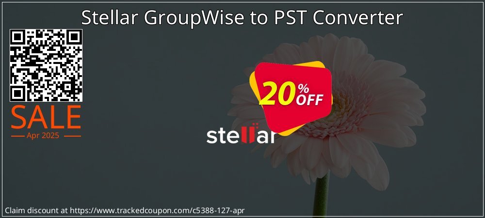 Stellar GroupWise to PST Converter coupon on April Fools' Day sales