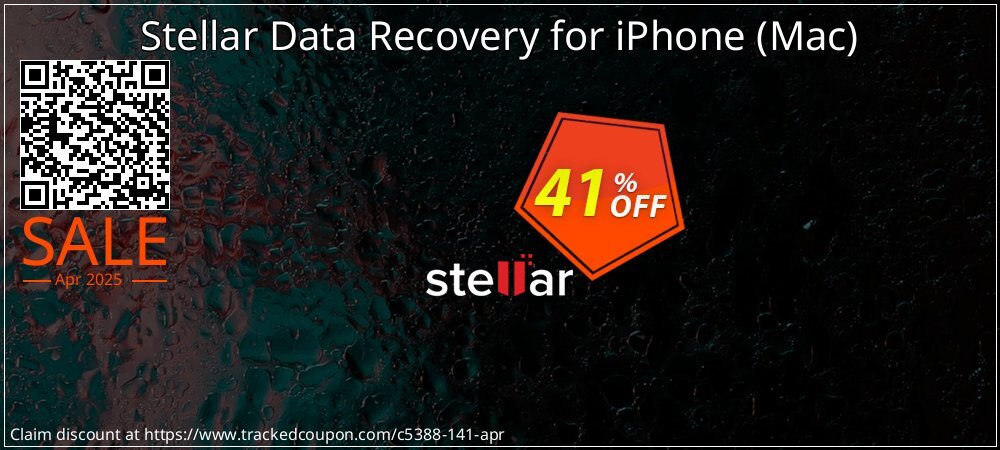 Stellar Data Recovery for iPhone - Mac  coupon on World Party Day offering sales