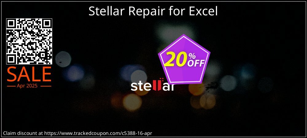 Stellar Repair for Excel coupon on World Party Day super sale