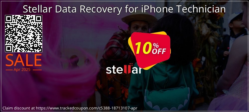 Stellar Data Recovery for iPhone Technician coupon on April Fools' Day sales